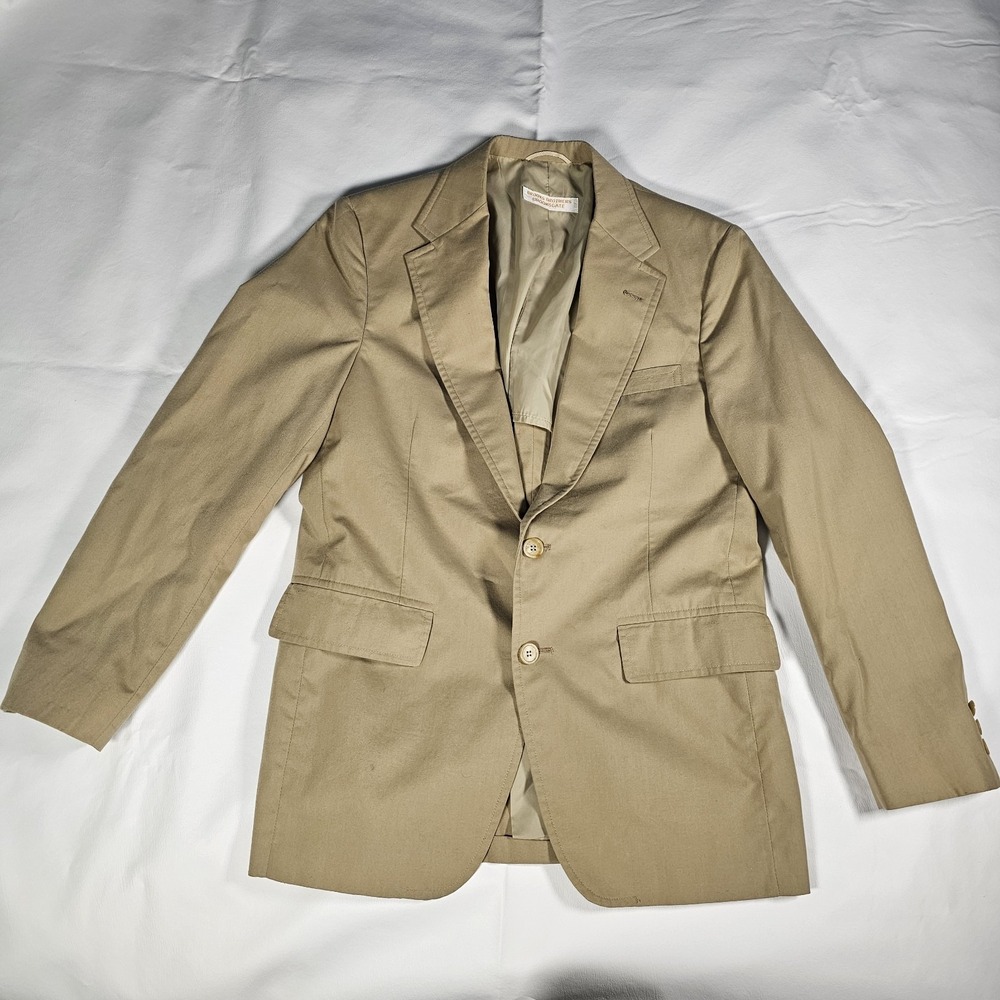 Vintage Brooks Brothers Brooksgate Tan Blazer Sport Coat 40R USA‎